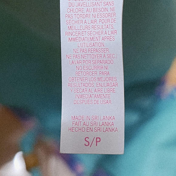 Victoria's Secret Swimsuit Bikini Set Floral Strappy Back Top-M Beaded Bottom-S - Picture 7 of 9